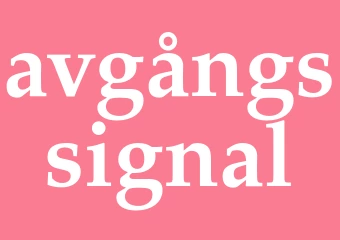 Synonym avgångssignal