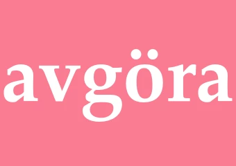 Synonym avgöra