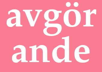 Synonym avgörande