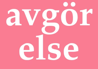 Synonym avgörelse