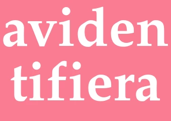 Synonym avidentifiera