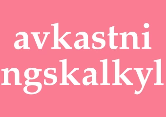 Synonym avkastningskalkyl