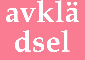 Synonym avklädsel