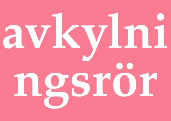 Synonym avkylningsrör