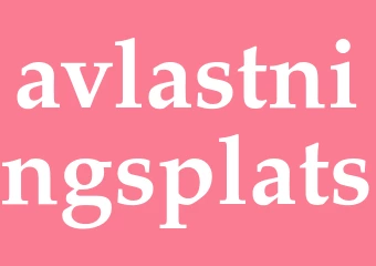Synonym avlastningsplats
