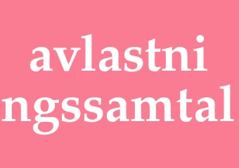 Synonym avlastningssamtal