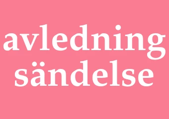 Synonym avledningsändelse