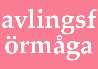 Synonym avlingsförmåga