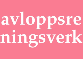 Synonym avloppsreningsverk