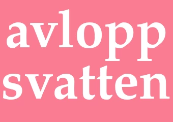 Synonym avloppsvatten