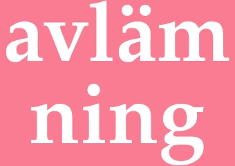 Synonym avlämning