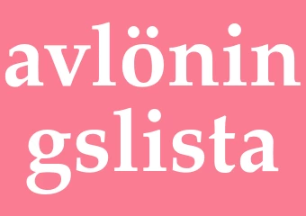 Synonym avlöningslista