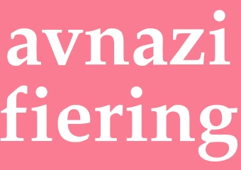 Synonym avnazifiering