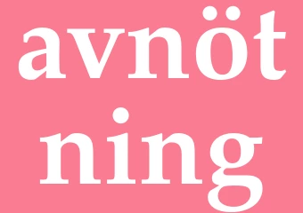 Synonym avnötning