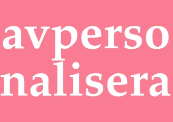 Synonym avpersonalisera