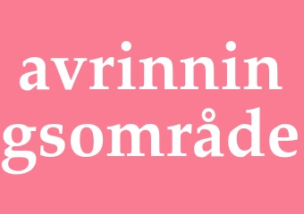 Synonym avrinningsområde