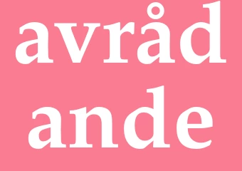 Synonym avrådande