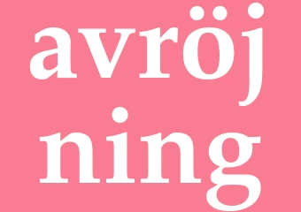 Synonym avröjning