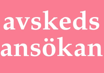 Synonym avskedsansökan
