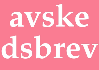 Synonym avskedsbrev
