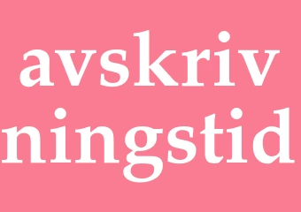 Synonym avskrivningstid