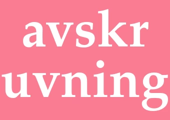 Synonym avskruvning