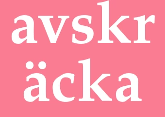 Synonym avskräcka