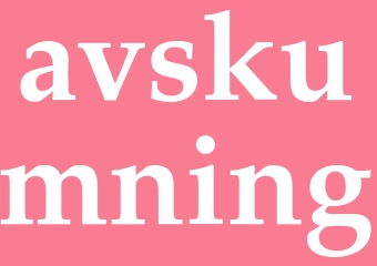 Synonym avskumning