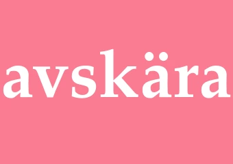 Synonym avskära