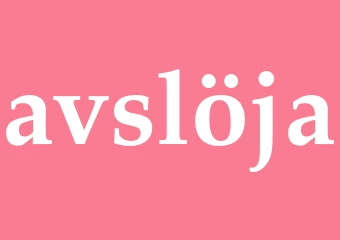 Synonym avslöja