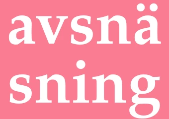 Synonym avsnäsning