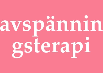Synonym avspänningsterapi