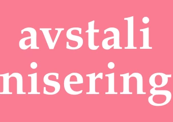 Synonym avstalinisering