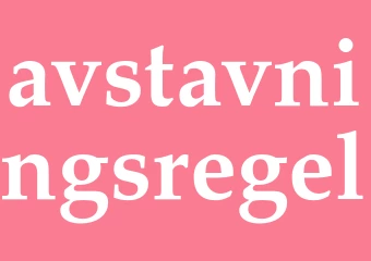 Synonym avstavningsregel