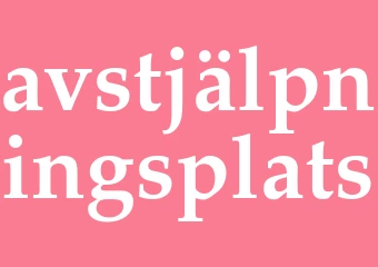 Synonym avstjälpningsplats