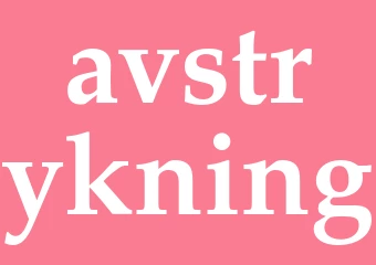 Synonym avstrykning