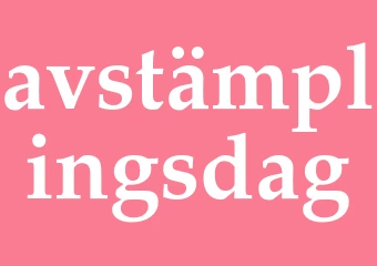 Synonym avstämplingsdag