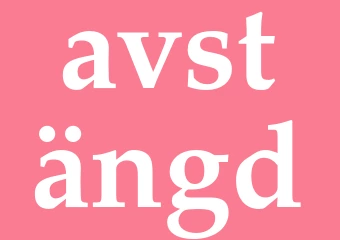 Synonym avstängd