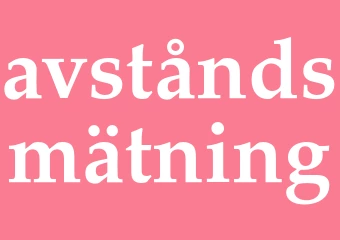 Synonym avståndsmätning