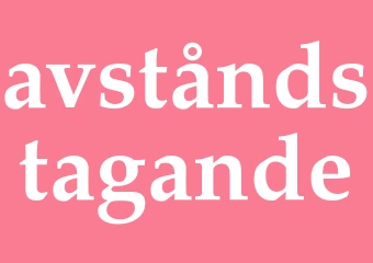 Synonym avståndstagande