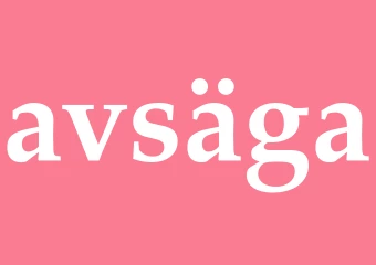 Synonym avsäga
