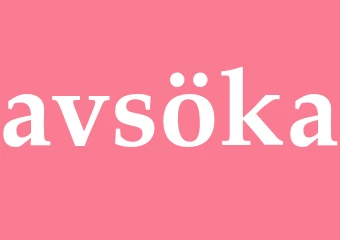 Synonym avsöka