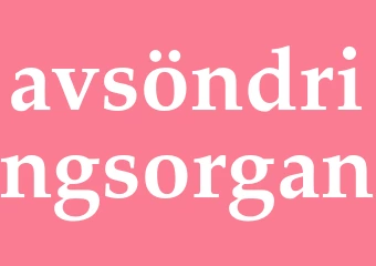 Synonym avsöndringsorgan
