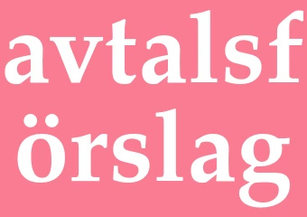 Synonym avtalsförslag