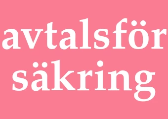 Synonym avtalsförsäkring