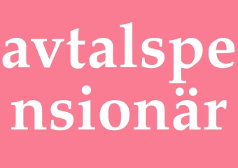 Synonym avtalspensionär