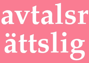 Synonym avtalsrättslig