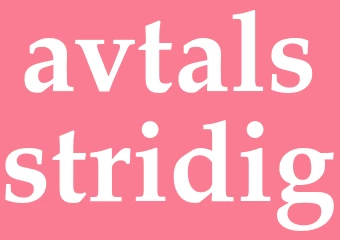 Synonym avtalsstridig