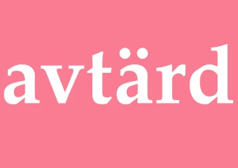 Synonym avtärd