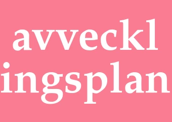 Synonym avvecklingsplan